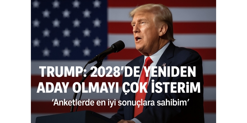 Trump’tan dikkat çeken açıklama: “2028’de yeniden aday olmayı çok isterim”