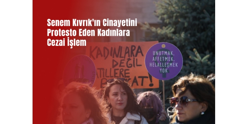 Senem Kıvrık'ın Cinayetini Protesto Eden Kadınlara Cezai İşlem