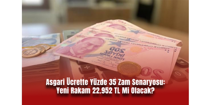 Asgari Ücrette Yüzde 35 Zam Senaryosu: Yeni Rakam 22.952 TL Mi Olacak?