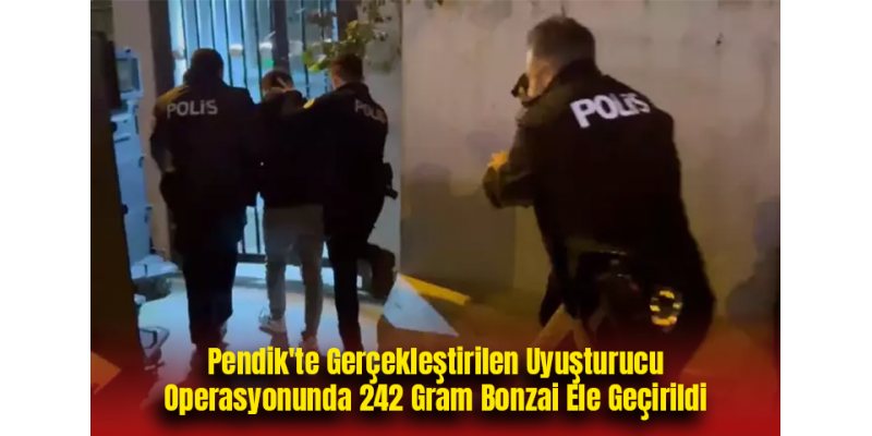 Pendik'te Gerçekleştirilen Uyuşturucu Operasyonunda 242 Gram Bonzai Ele Geçirildi