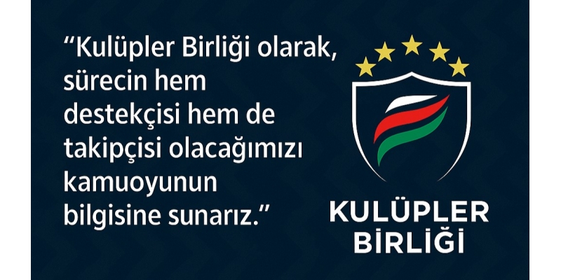 Kulüpler Birliği’nden Bahis Skandalı Sonrası Açıklama: “Türk Futbolunun İtibarı Zedelenmemelidir”