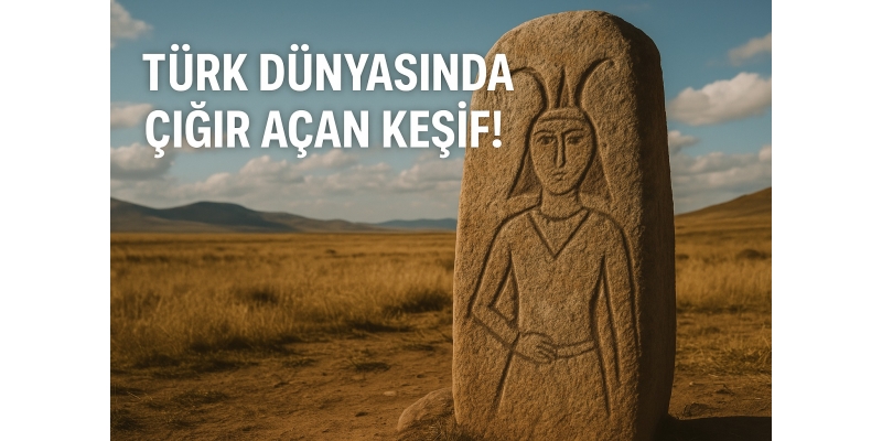 Türk Dünyasında Çığır Açan Keşif: Kırgızistan’da Erken Türk Dönemine Ait Kadın Figürlü Taş Bulundu